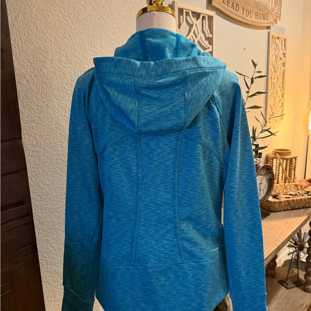 Athleta Teal Fleece Jacket - Picture 3 of 4